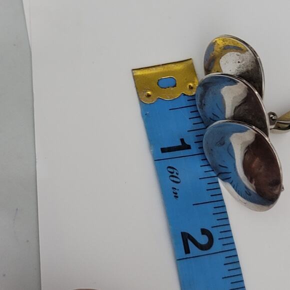 Marjorie Baer Silver Clip On Earrings - Picture 3 of 8